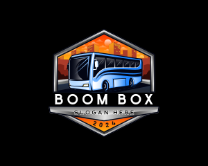 Transportation Bus Travel Tour logo design