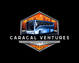 Transportation Bus Travel Tour logo design