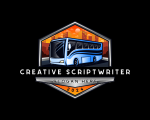 Transportation Bus Travel Tour logo design