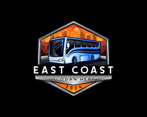 Transportation Bus Travel Tour logo design