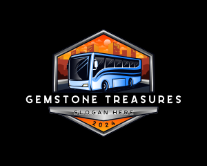 Transportation Bus Travel Tour logo design