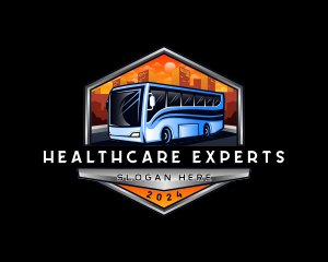 Transportation Bus Travel Tour logo design