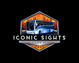 Transportation Bus Travel Tour logo design