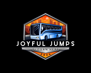 Transportation Bus Travel Tour logo design