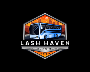 Transportation Bus Travel Tour logo design