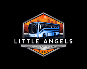 Transportation Bus Travel Tour logo design