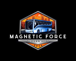 Transportation Bus Travel Tour logo design