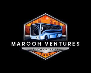 Transportation Bus Travel Tour logo design