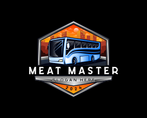 Transportation Bus Travel Tour logo design