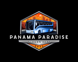 Transportation Bus Travel Tour logo design