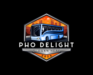 Transportation Bus Travel Tour logo design