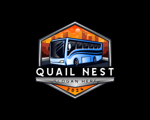 Transportation Bus Travel Tour logo design