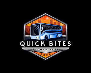 Transportation Bus Travel Tour logo design