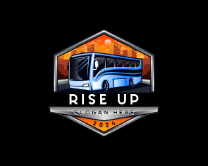 Transportation Bus Travel Tour logo design