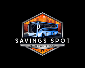 Transportation Bus Travel Tour logo design