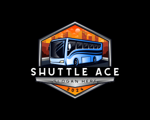 Transportation Bus Travel Tour logo design