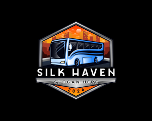 Transportation Bus Travel Tour logo design