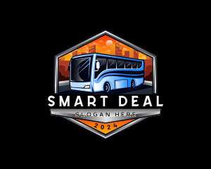 Transportation Bus Travel Tour logo design