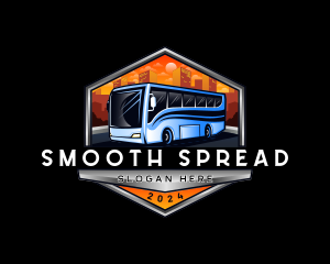 Transportation Bus Travel Tour logo design