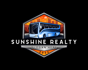 Transportation Bus Travel Tour logo design