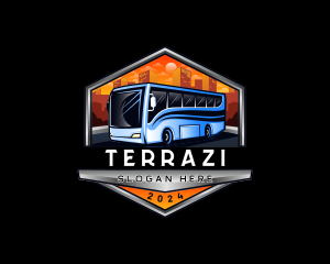 Transportation Bus Travel Tour logo design