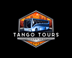 Transportation Bus Travel Tour logo design