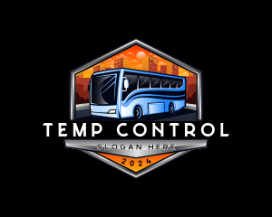 Transportation Bus Travel Tour logo design