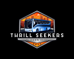 Transportation Bus Travel Tour logo design