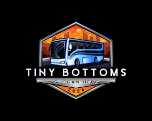 Transportation Bus Travel Tour logo design