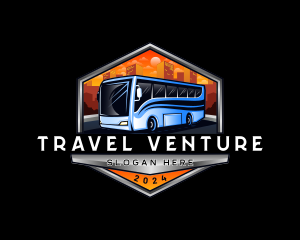 Transportation Bus Travel Tour logo design