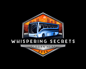 Transportation Bus Travel Tour logo design