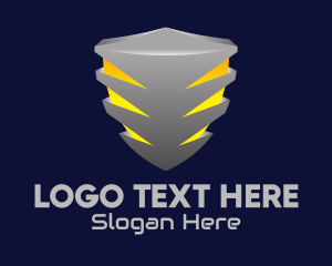 3D Metallic Shield Logo