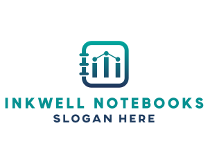 Notebook - Notebook Bar Chart logo design
