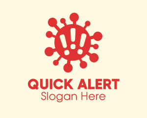 Alert - Virus Outbreak Alert logo design