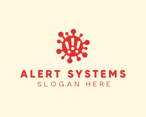 Virus Outbreak Alert logo design