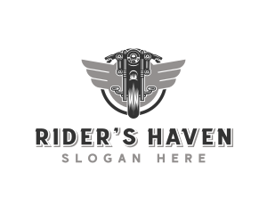 Motorcycle Biker Rider logo design