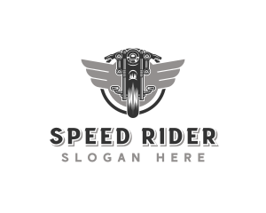 Motorcycle Biker Rider logo design