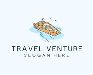 Trip - Ferry Cruise Trip logo design