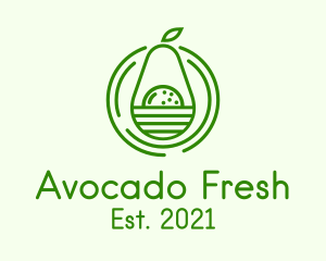 Avocado - Organic Avocado Fruit logo design