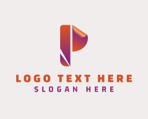 Modern Creative Letter P logo design