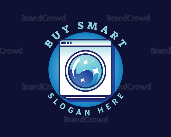 Laundry Washing Machine Logo