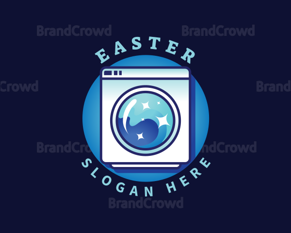 Laundry Washing Machine Logo