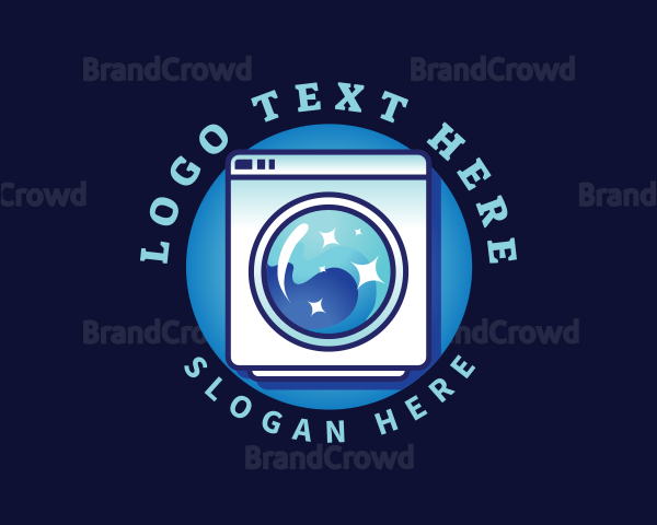 Laundry Washing Machine Logo