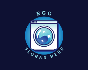 Clothes Washer - Laundry Washing Machine logo design