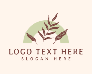 Bohemian - Organic Garden Leaf logo design