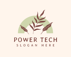 Organic Garden Leaf Logo