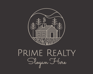 Realty - Rural House Cabin Realty logo design