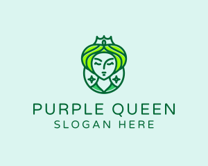 Green Lady Queen logo design