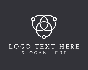Laboratory - Intersecting Orbits Tech logo design