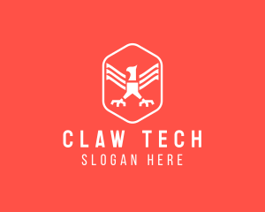 Claw - Eagle Claw Hexagon logo design